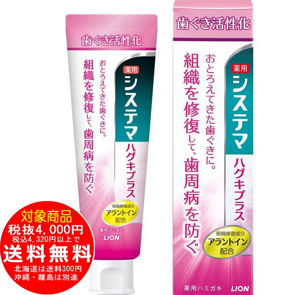 LION システマ ハグキプラス ハミガキ 90g
